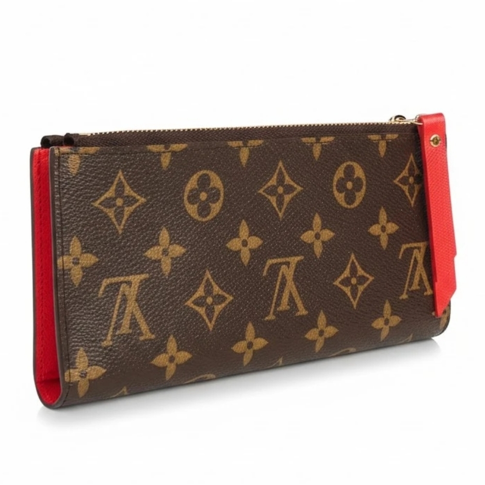 Louis Vuitton Monogram Adele Wallet Coquelicot